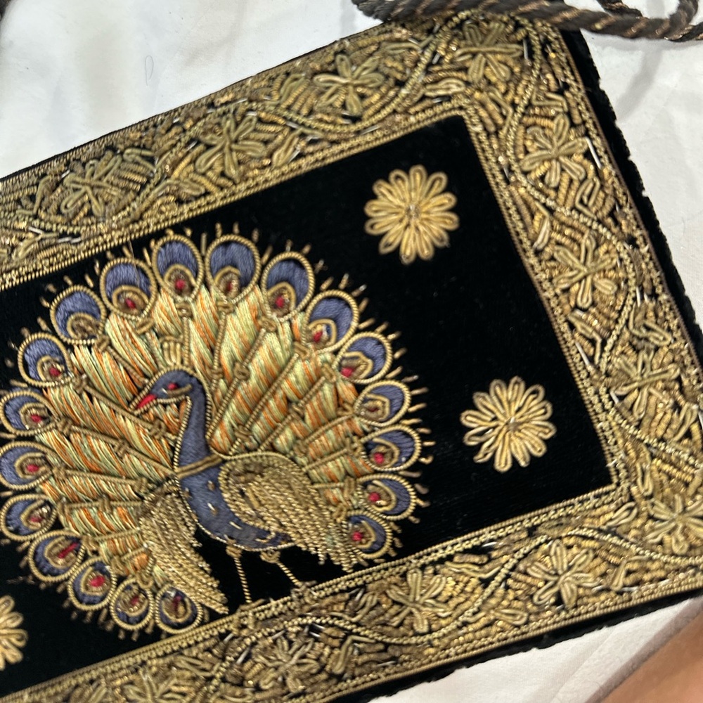 Vintage black Embroided small bag - Picture 2 of 4